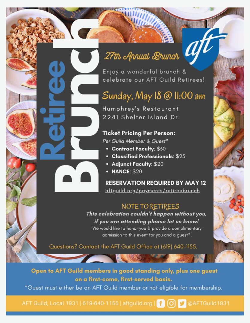 Retirement Brunch Flier 2025