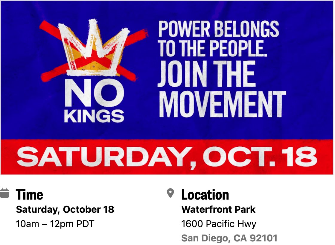 No Kings San Diego
