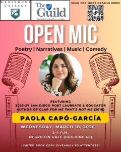 WHM Open Mic flier 3-18-2026