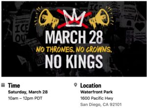 No Kings March San Diego